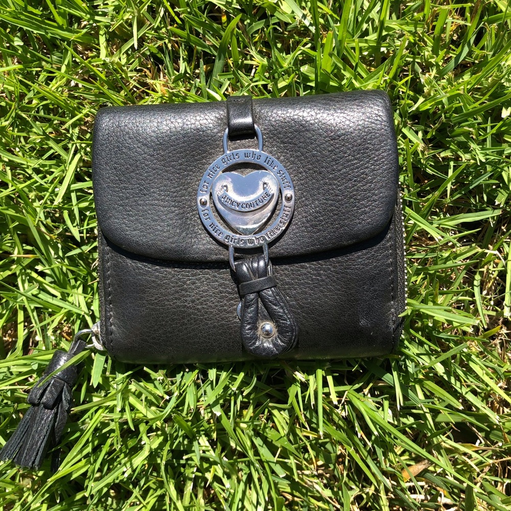 Leather Juicy Couture wallet with decal